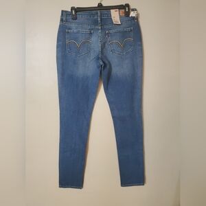 Levis 524 BLUE JEANS skinny women's 9/29 Inseam 32" Ultra Low Rise  Stretch #503